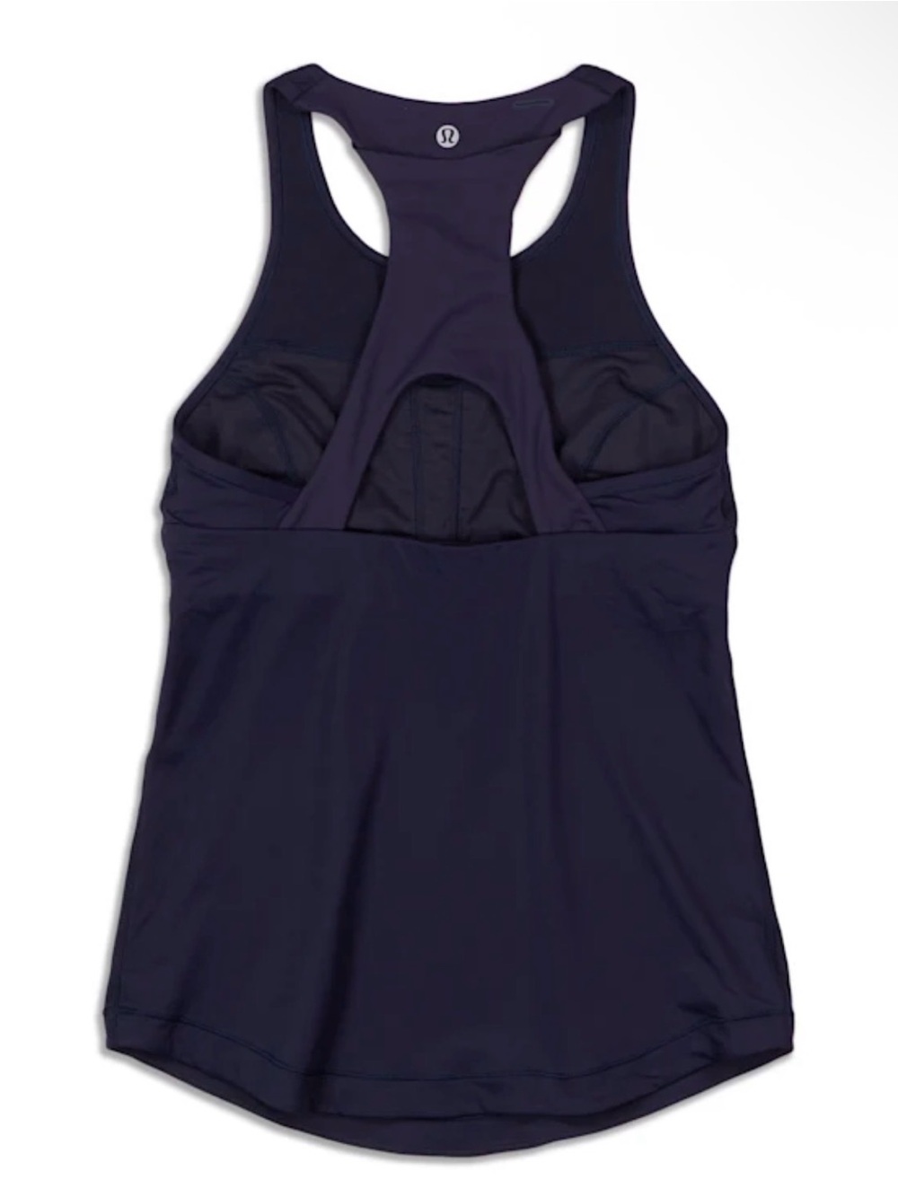 Lululemon Final Lap Shelf Bra Tank Top Women’s Black Racerback Tank Top